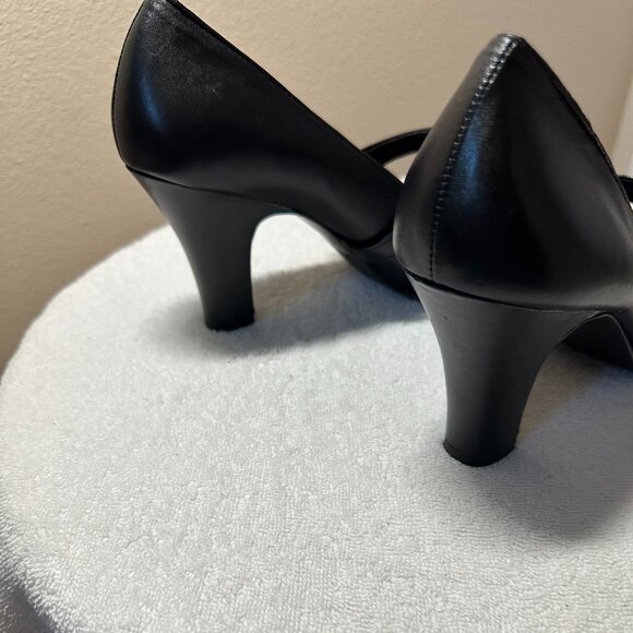 Gianni Bini black leather heels Size 10 NWOT - Picture 3 of 8
